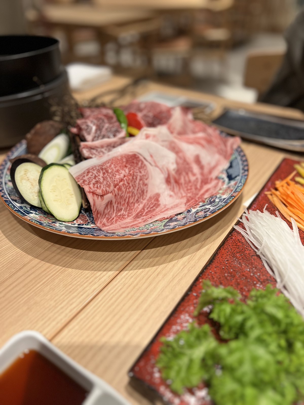 リブロース・イチボ・ブリスケの大和牛と野菜