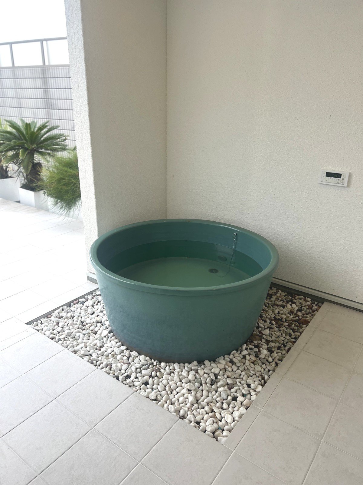 陶器の露天風呂