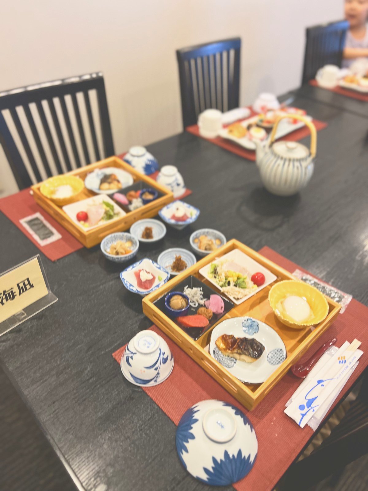会席の夕食