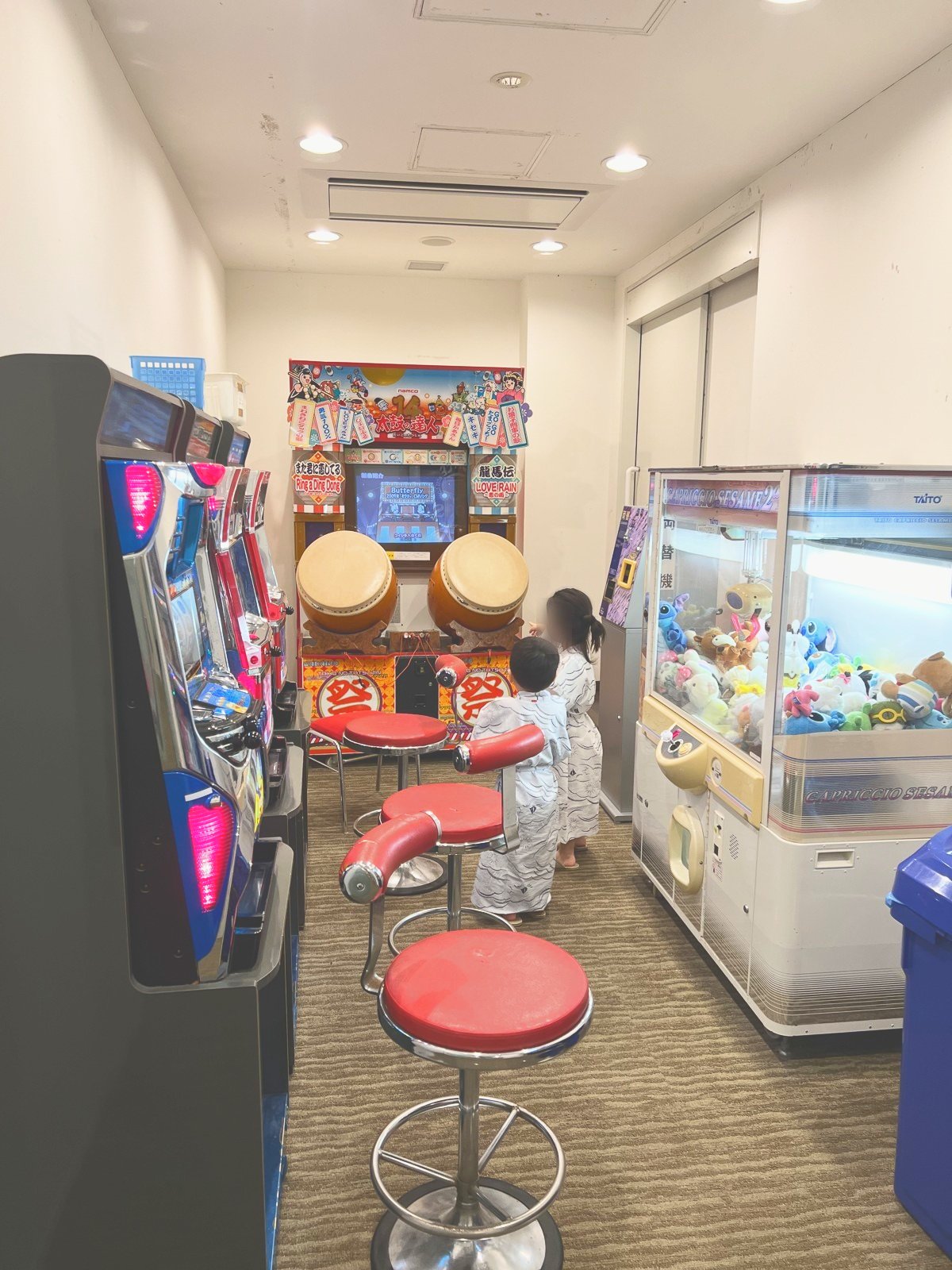 ゲーム機が並ぶコーナー