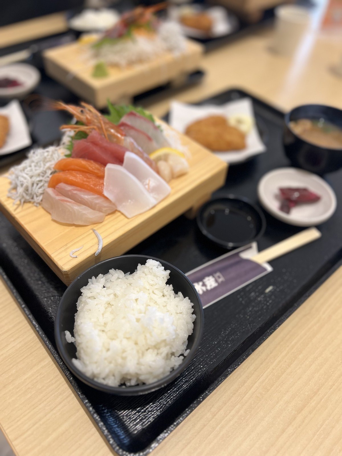 食べた刺身の定食