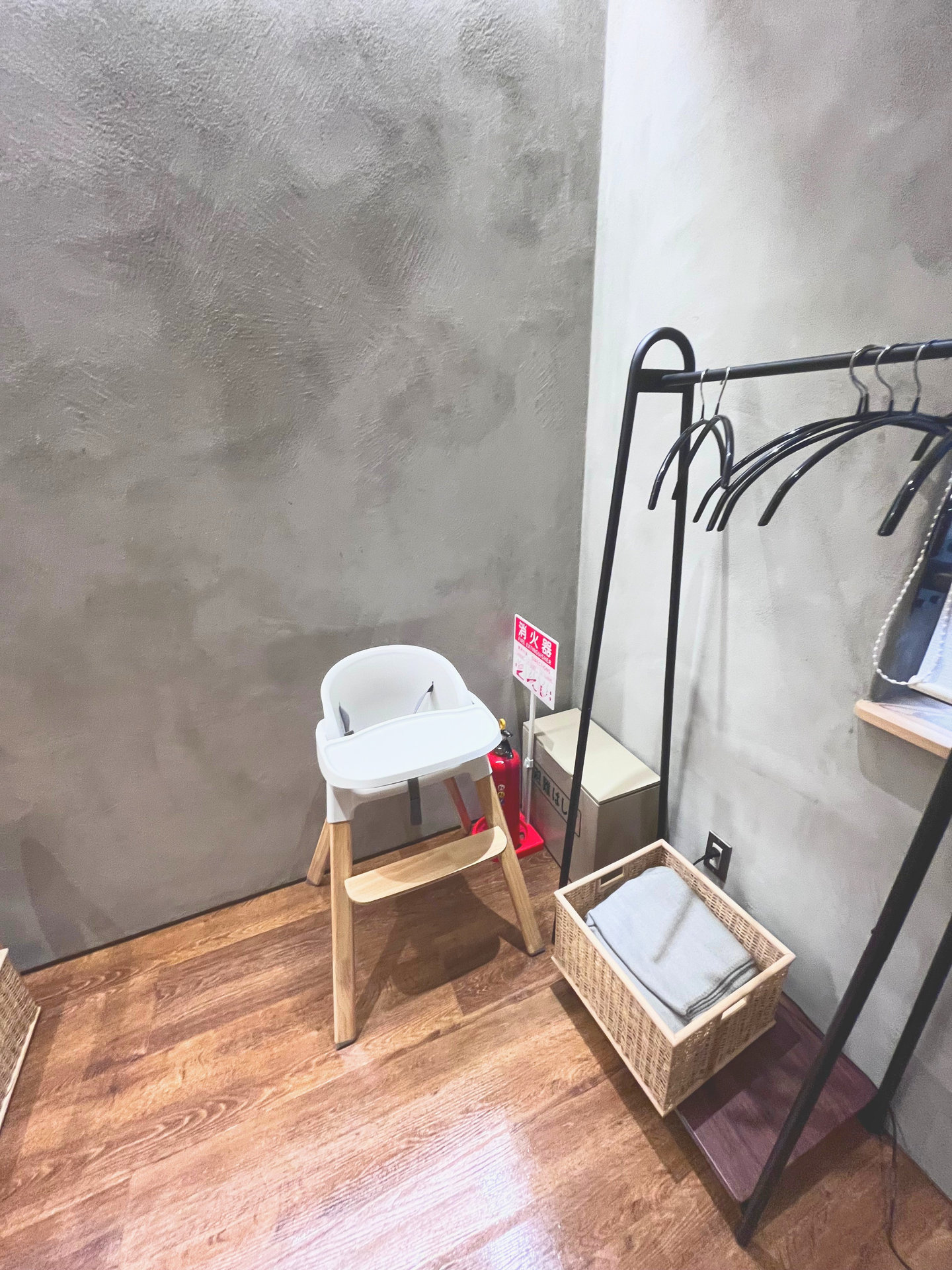 店内に用意された子ども用チェア