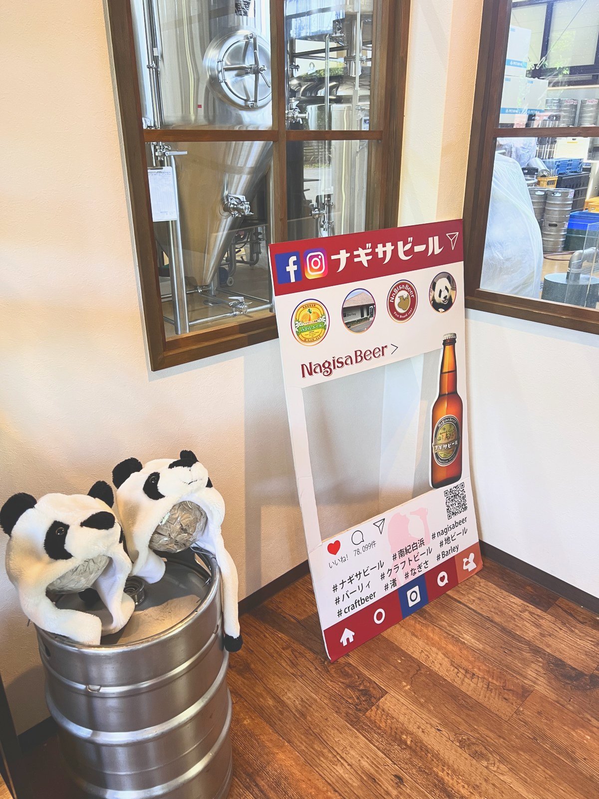 ナギサビールのフォトパネル